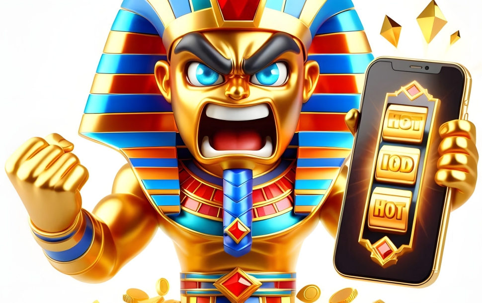 pharaoh-treasure-slot-game-character-holding-phone-with-white-background (3)